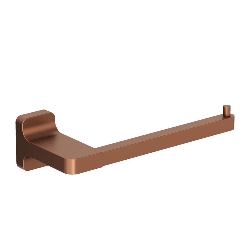 Cutout image of Crosswater Rotar Brushed Bronze Toilet Roll Holder